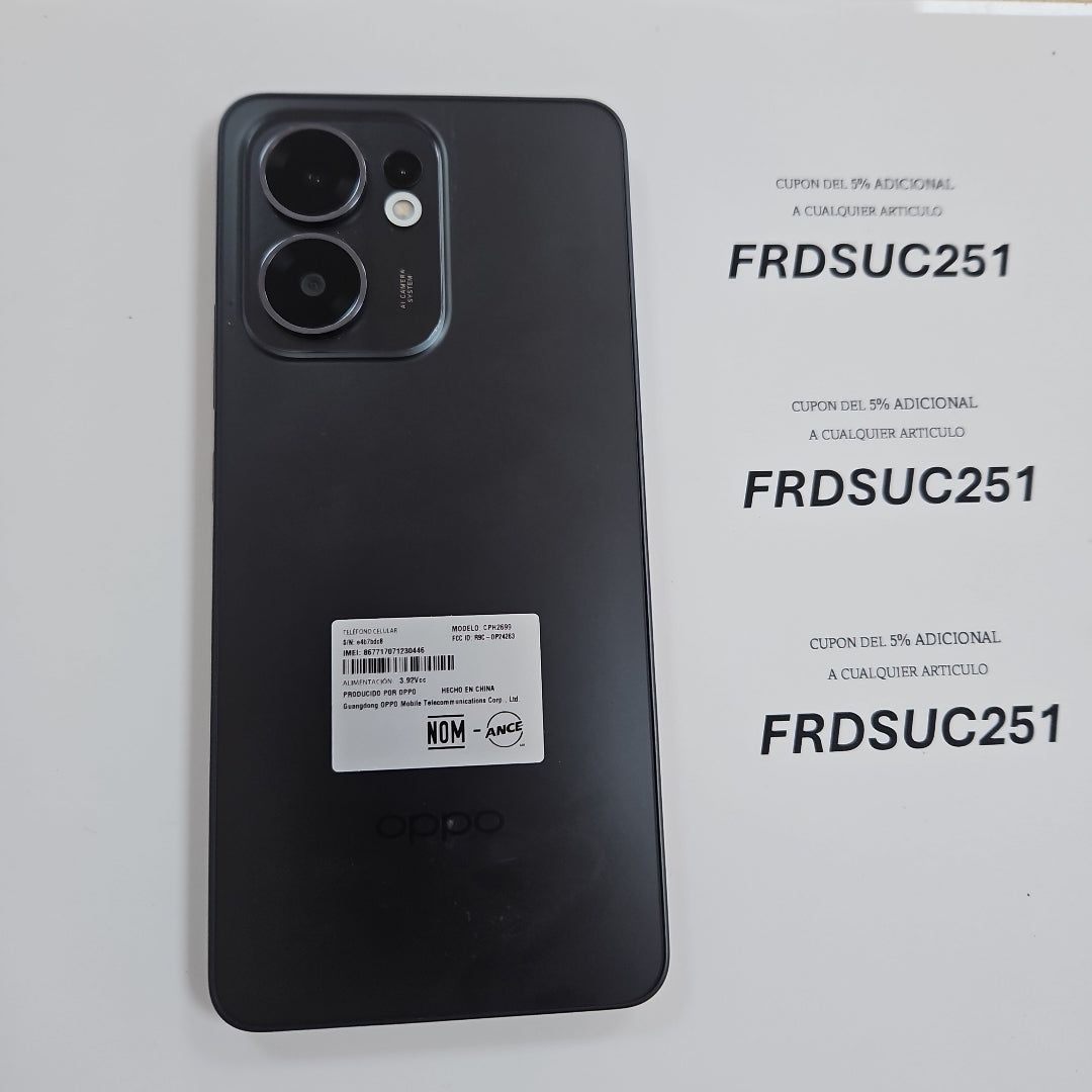 CELULAR OPPO  RENO 13F 5G CPH2699 (2025) 256 GB 12 GB RAM (SEMINUEVO)