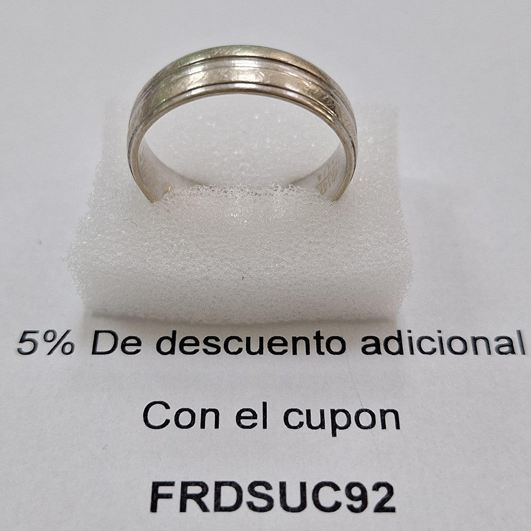 ARGOLLA ORO, ORO BLANCO 14 K 5.6 GRMS (SEMINUEVO)