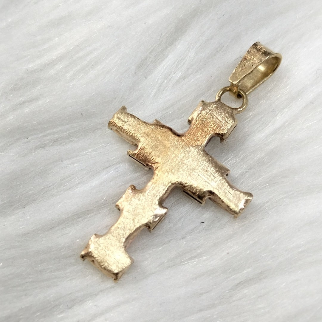 CRUZ, DIJE ORO 14 K 2 GRMS (SEMINUEVO)