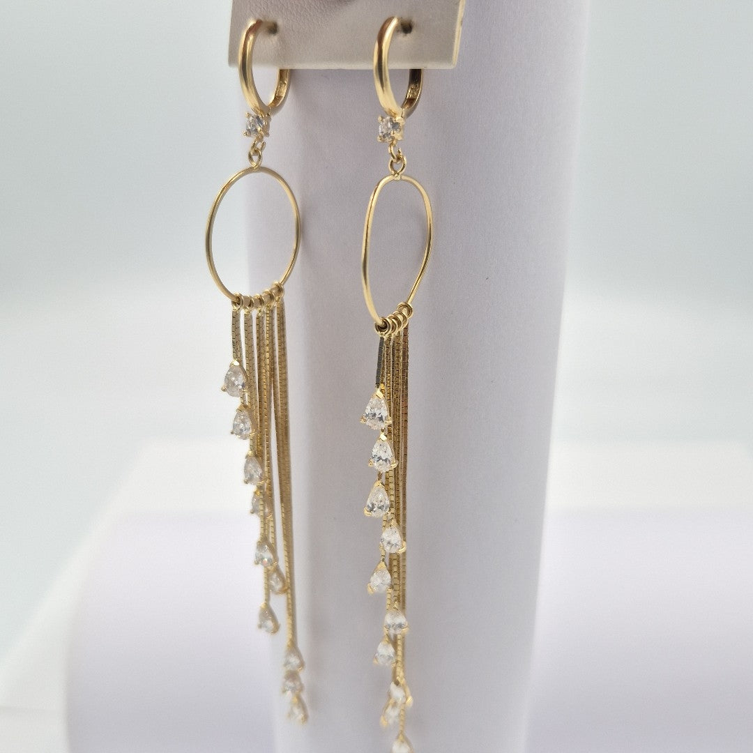 ARRACADAS PAR ORO 14 K 8.2 GRMS (SEMINUEVO)