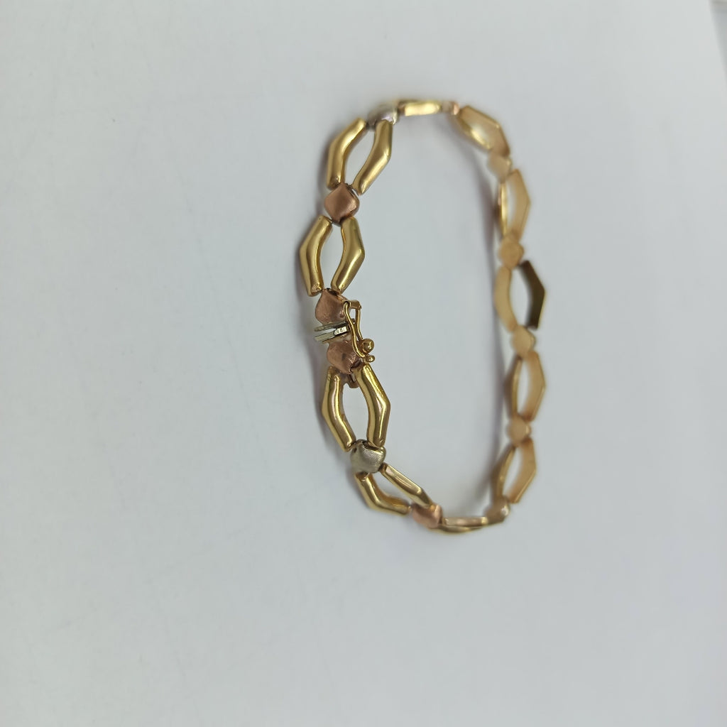 PULSERA ORO, RODIADO 14 K 8.6 GRMS (SEMINUEVO)