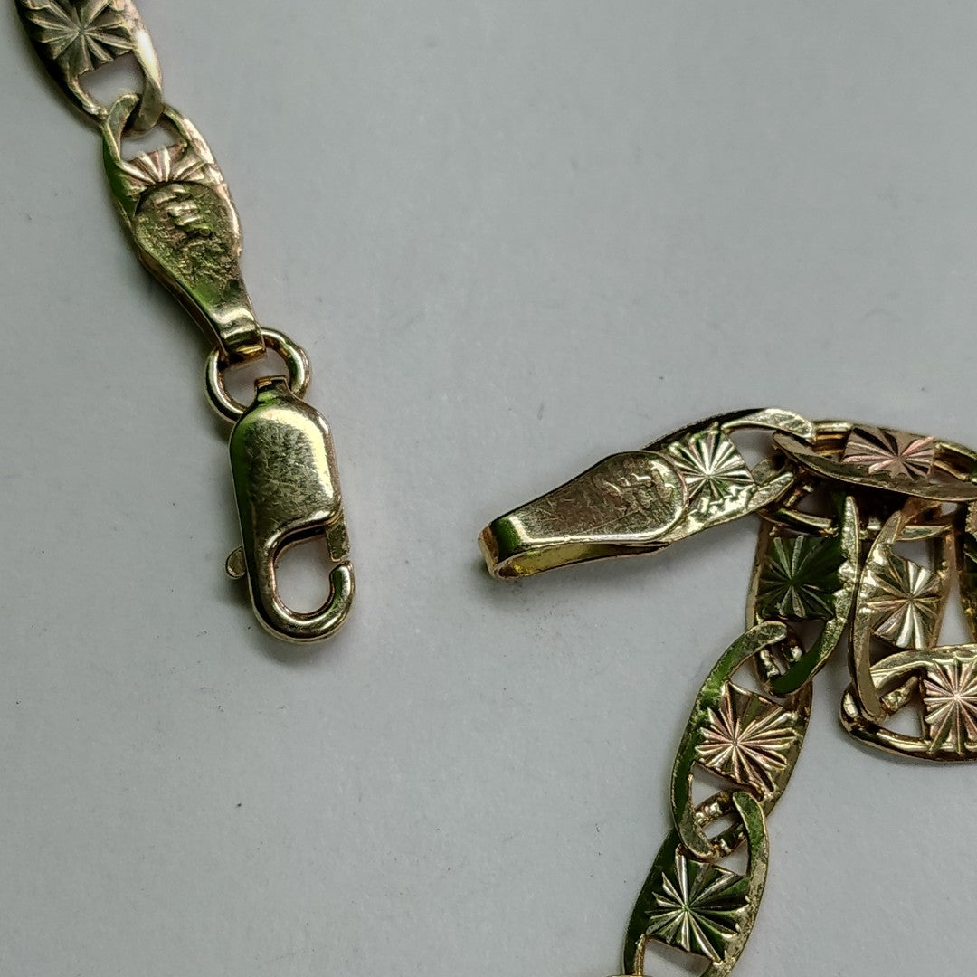 PULSERA MARINERA 4.5G 21 CM 14K (NUEVO)