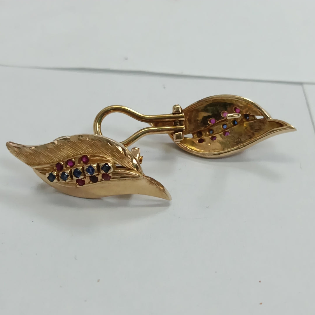 ARETES PAR ORO 14 K 9,80 GRMS (SEMINUEVO)