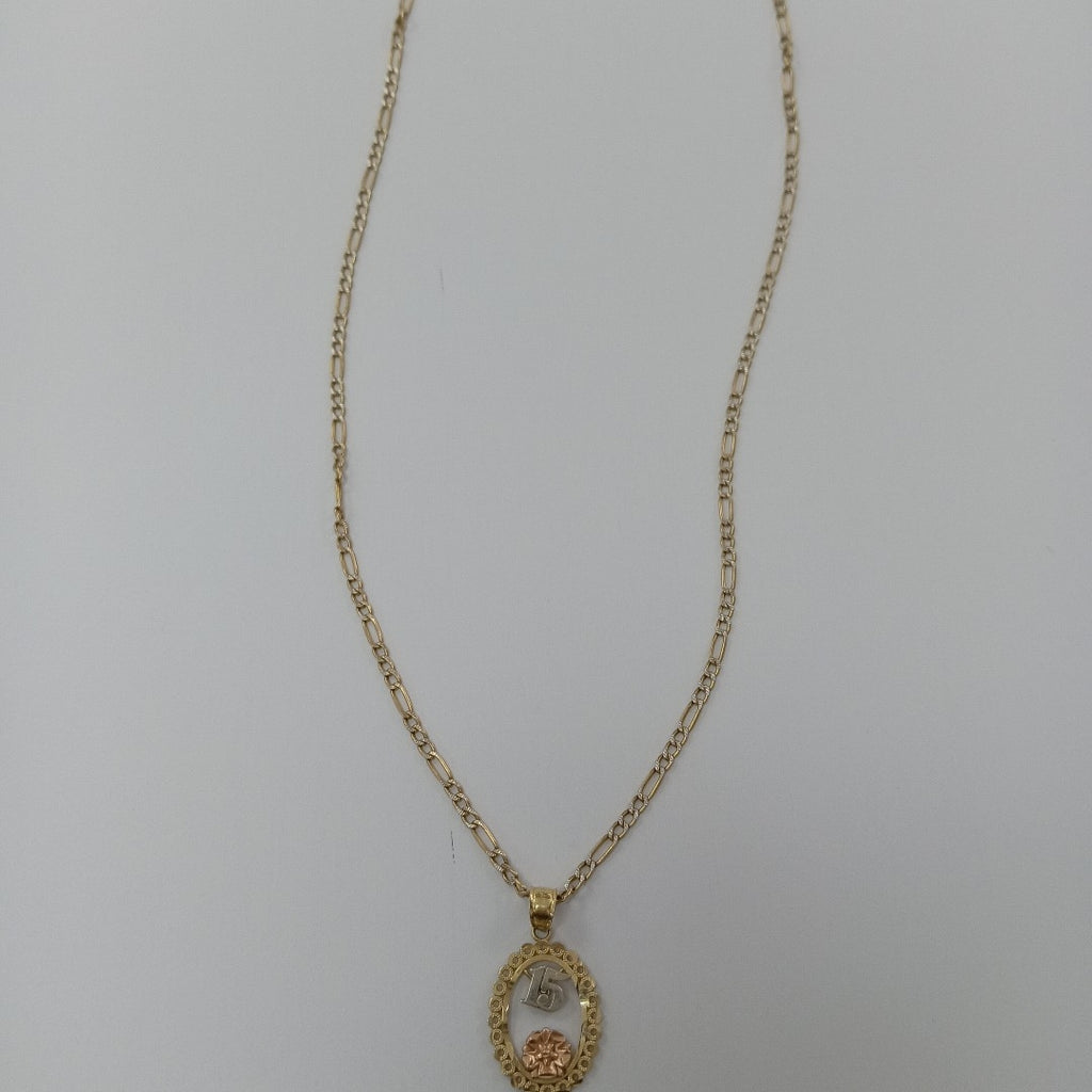 CADENA, DIJE ORO 14 K 4.3 GRMS (SEMINUEVO)