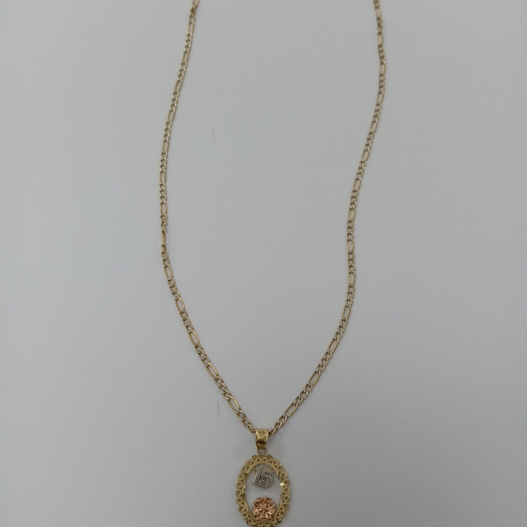 CADENA, DIJE ORO 14 K 4.3 GRMS (SEMINUEVO)
