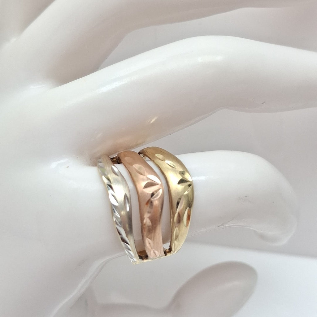 ANILLITO ORO COMBINADO 10 K 4.9 GRMS (SEMINUEVO)