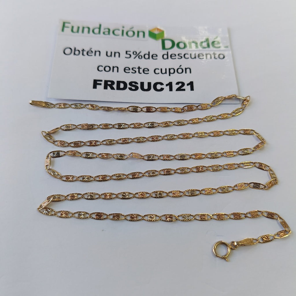 CADENA ORO,ORO COMBINADO 10 K 4,20 GRMS (SEMINUEVO)