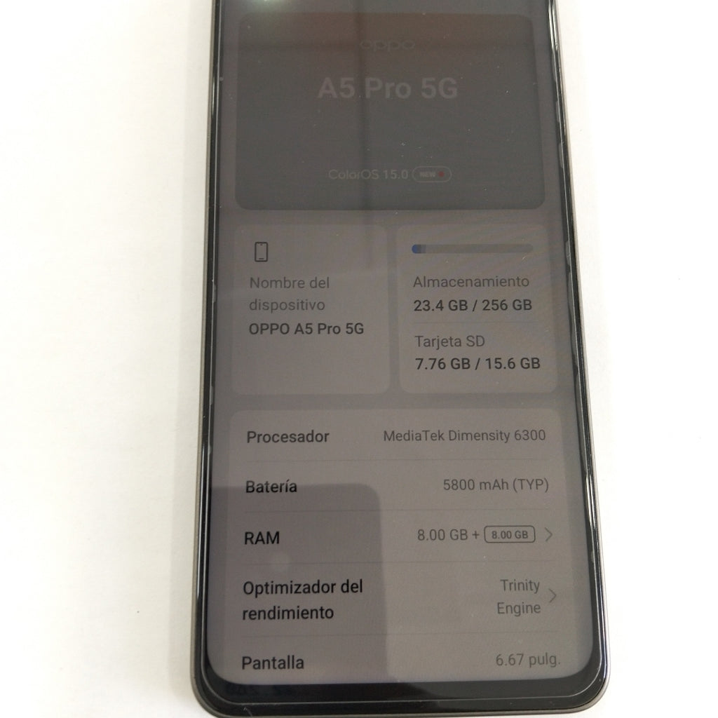 CELULAR OPPO  A5 PRO 5G CPH2695 (2025) 256 GB 8 GB RAM (SEMINUEVO)