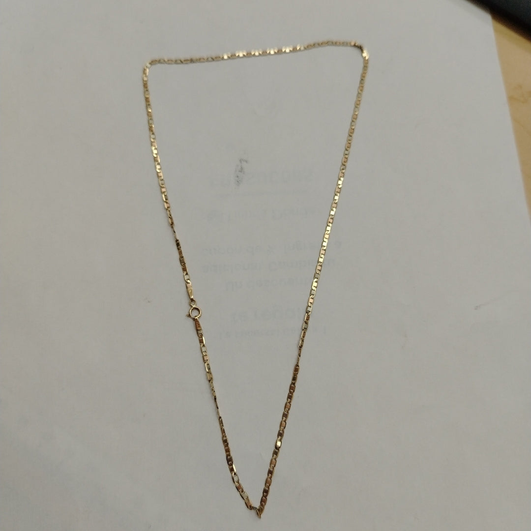 CADENA ORO, ORO COMBINADO 10 K 3.1 GRMS (SEMINUEVO)