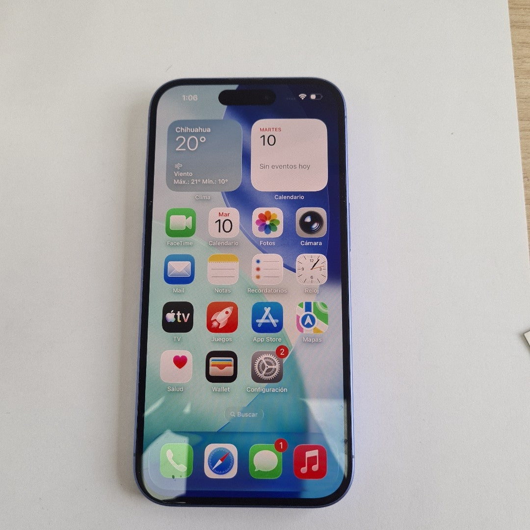 CELULAR APPLE IPHONE 16 A3286 (2024) 128 GB 8 GB RAM (SEMINUEVO)