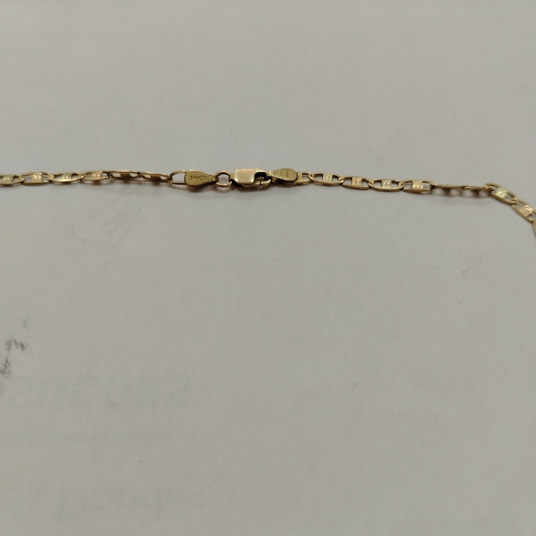 CADENA ORO, ORO COMBINADO 14 K 6.4 GRMS (SEMINUEVO)