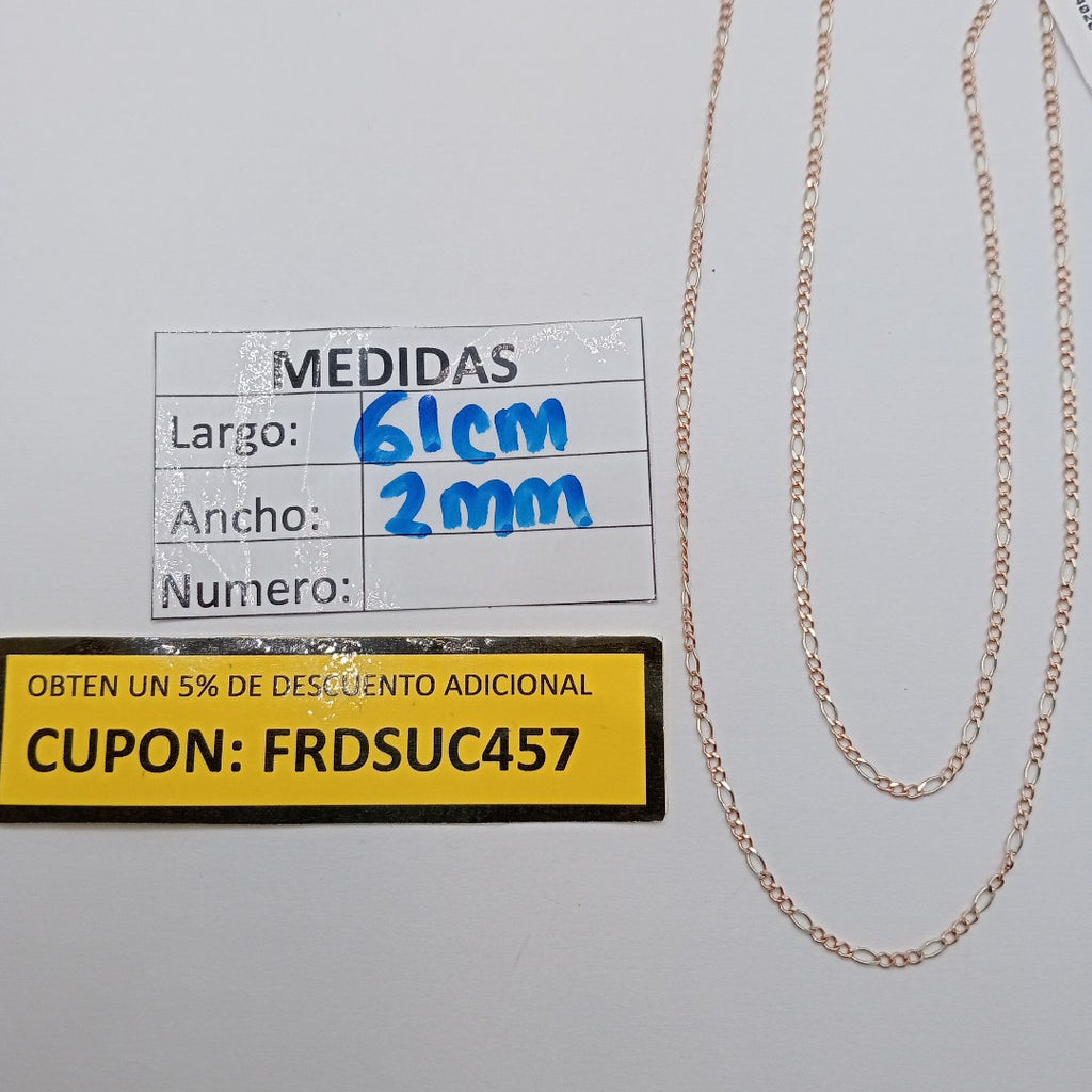 CADENA ORO COMBINADO 10 K 2.8 GRMS (SEMINUEVO)