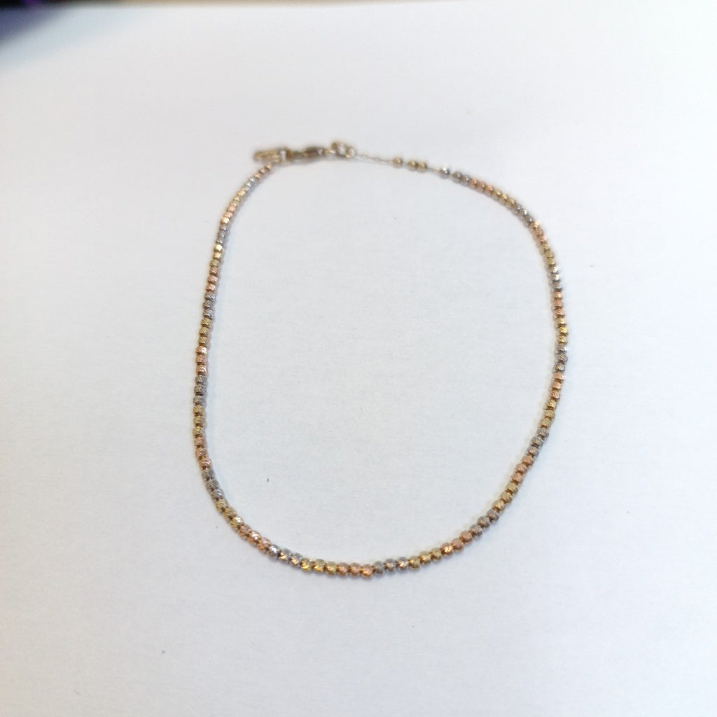 PULSERA ORO COMBINADO 10 K 1.6 GRMS (SEMINUEVO)