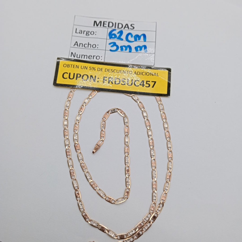 CADENA ORO COMBINADO 10 K 8,80 GRMS (SEMINUEVO)
