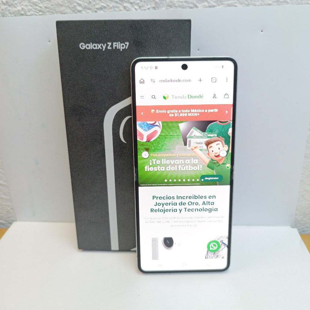 CELULAR SAMSUNG GALAXY Z FLIP 7 SM-F766B (2025) 512 GB 12 GB RAM (SEMINUEVO)