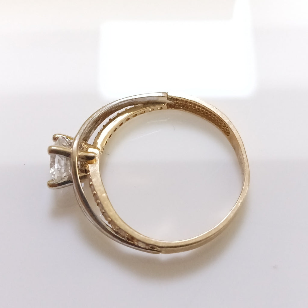 SOLITARIO ORO, ORO BLANCO 14 K 2.2 GRMS (SEMINUEVO)