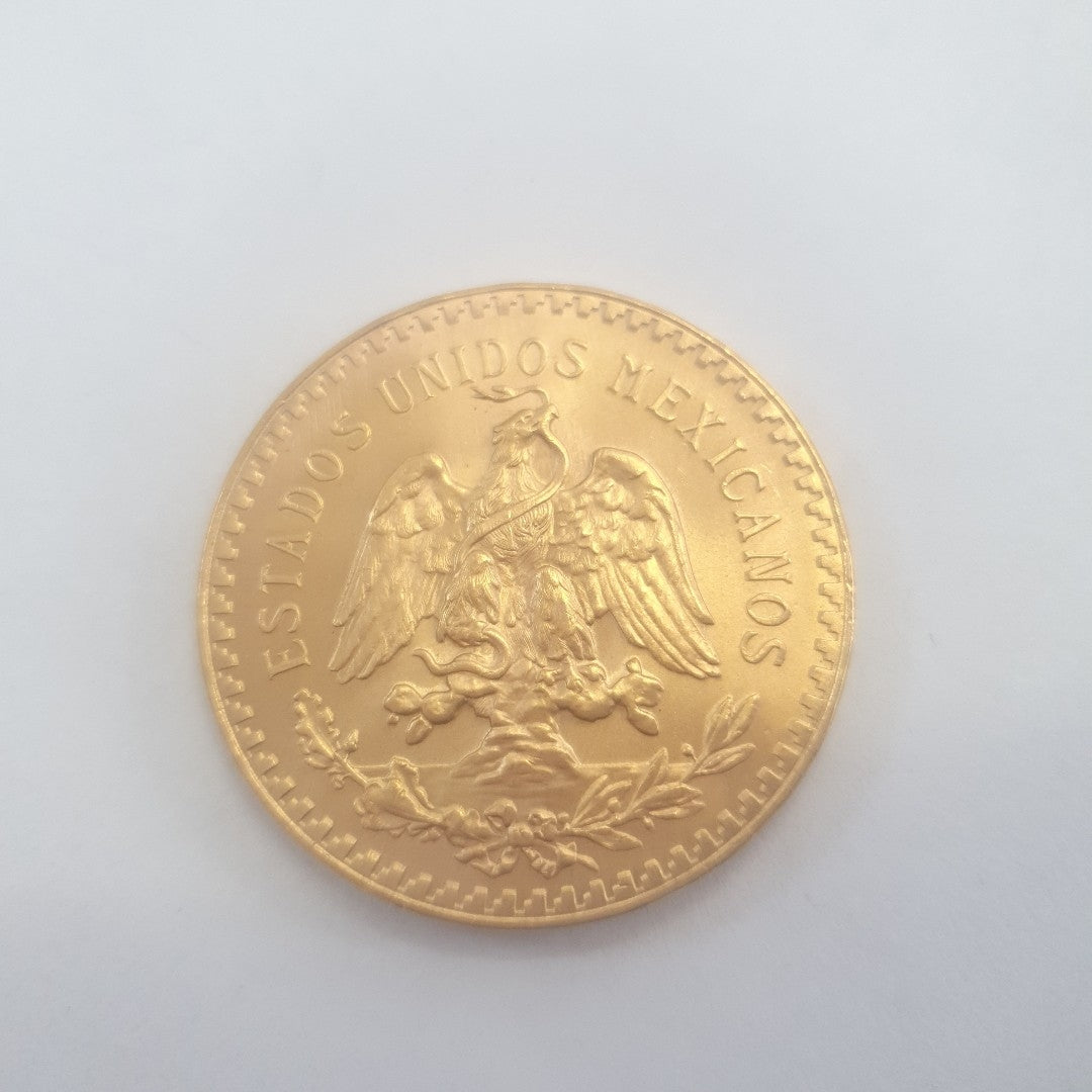 K1 41.6 GRMS 21 K IDENTIFICACIÓN MONEDA NOMINATIVA MONEDAS PESOS 50 PES (SEMINUEVO)