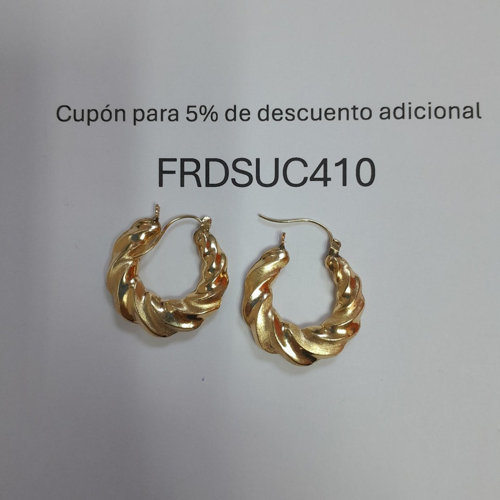 ARRACADAS PAR ORO 10 K 3,40 GRMS (SEMINUEVO)