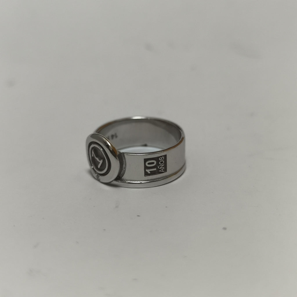 ANILLO ORO BLANCO 14 K 7.3 GRMS (SEMINUEVO)