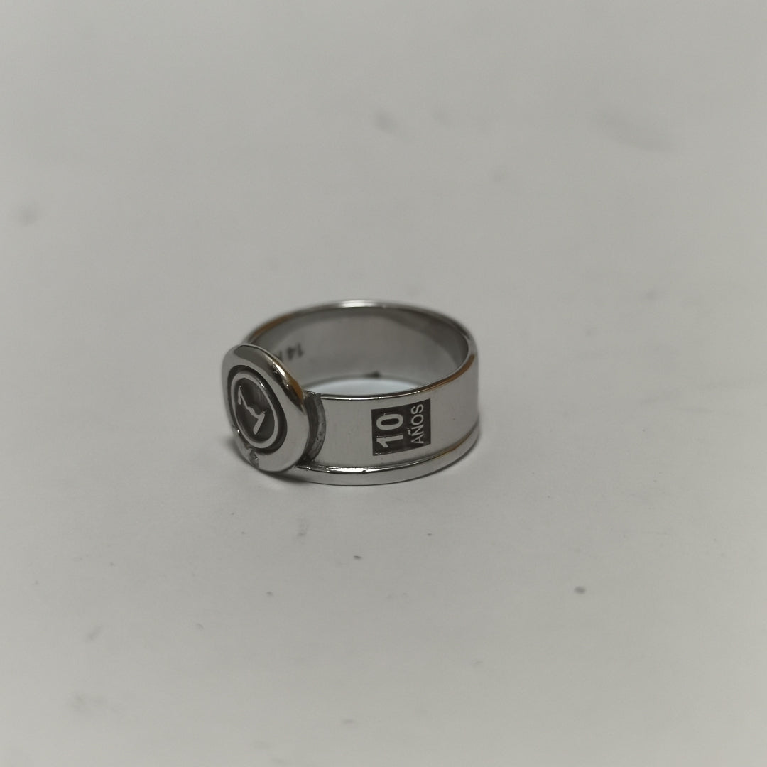 ANILLO ORO BLANCO 14 K 7.3 GRMS (SEMINUEVO)