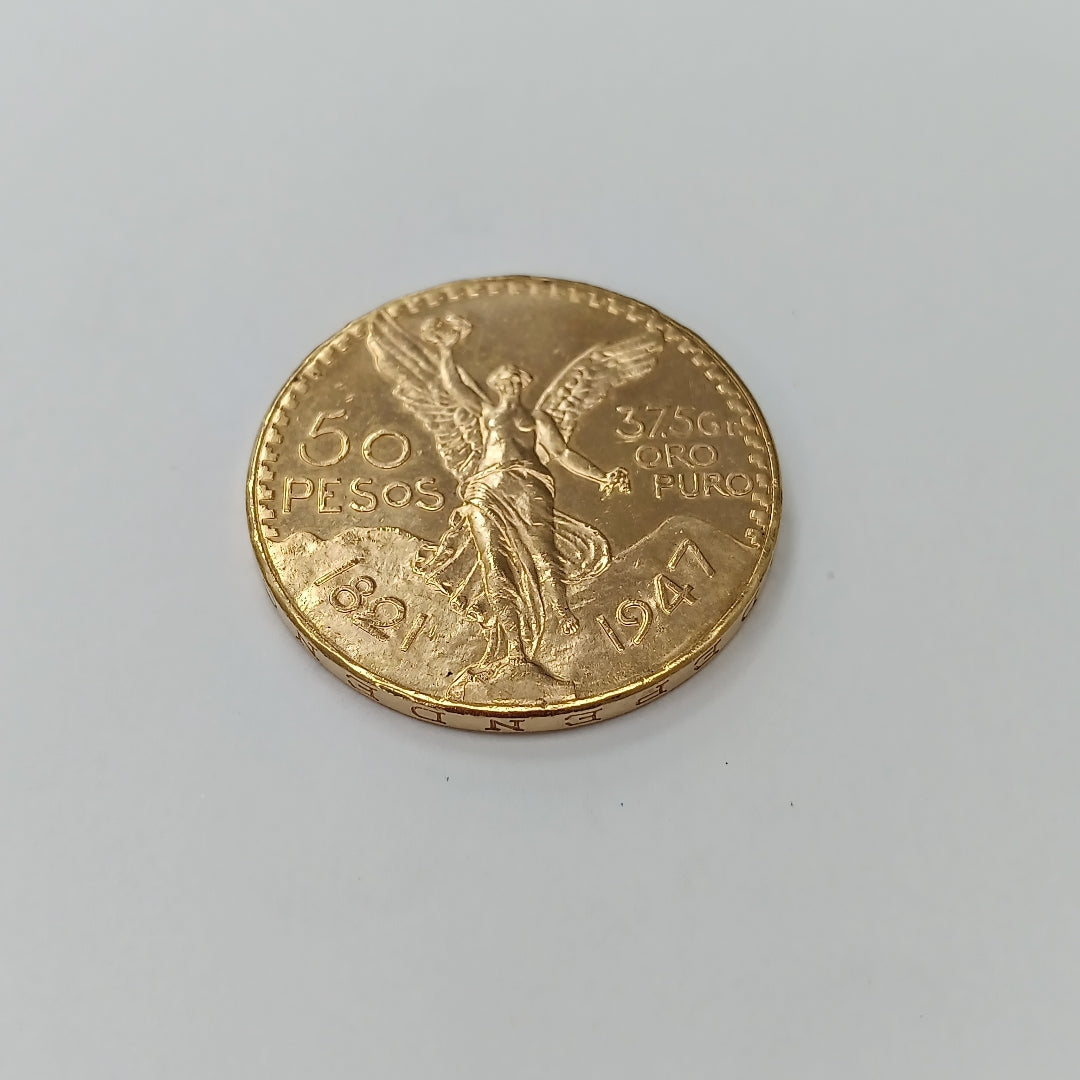 K1 41.6 GRMS 21 K IDENTIFICACIÓN MONEDA NOMINATIVA MONEDAS PESOS 50 PESOS (SEMINUEVO)