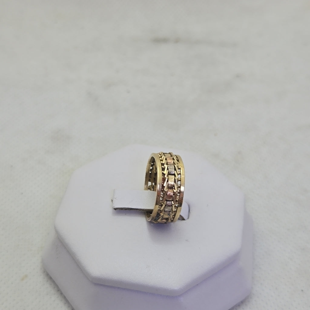 ANILLITO ORO COMBINADO 14 K 4.4 GRMS (SEMINUEVO)