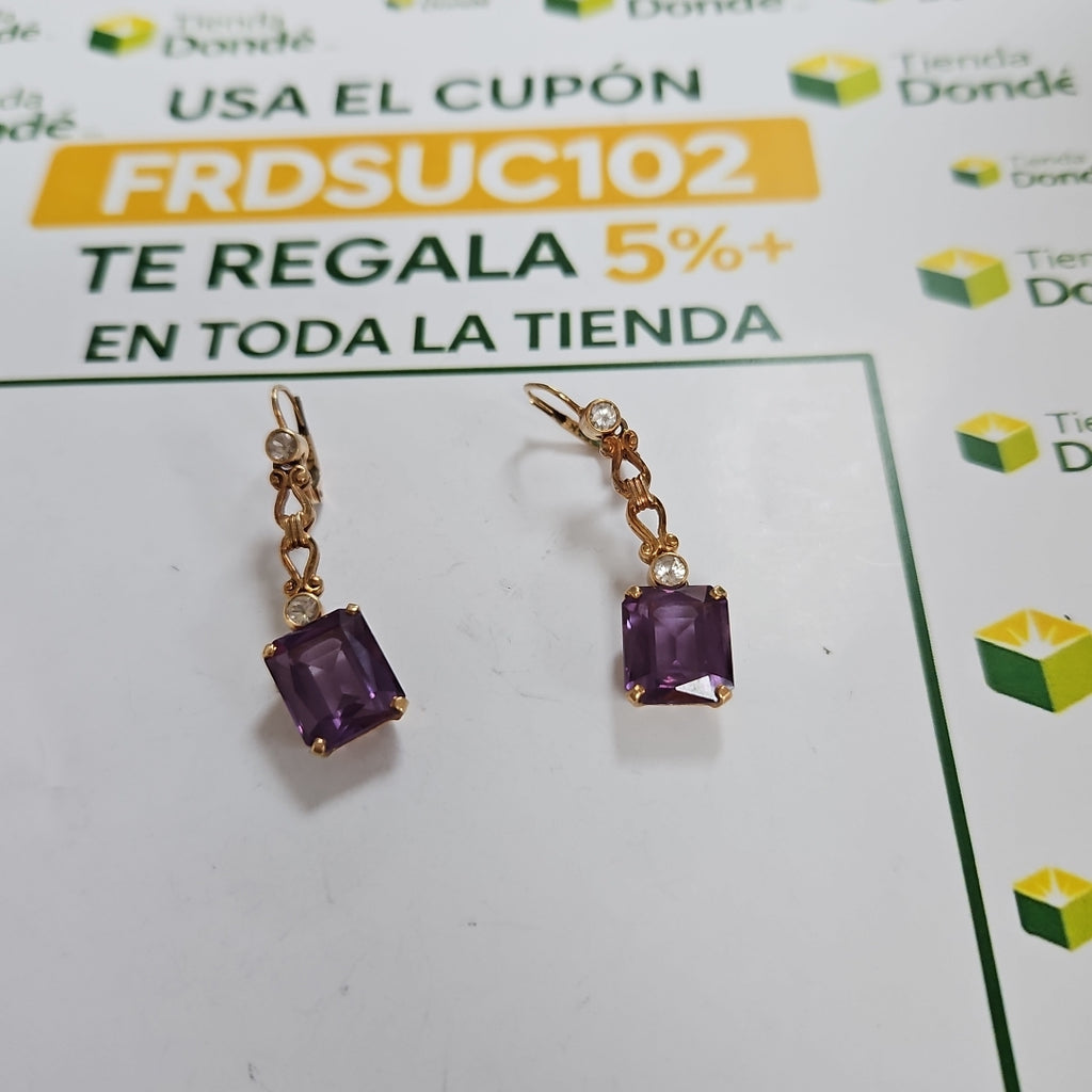 ARETES PAR ORO 14 K 8.8 GRMS (SEMINUEVO)