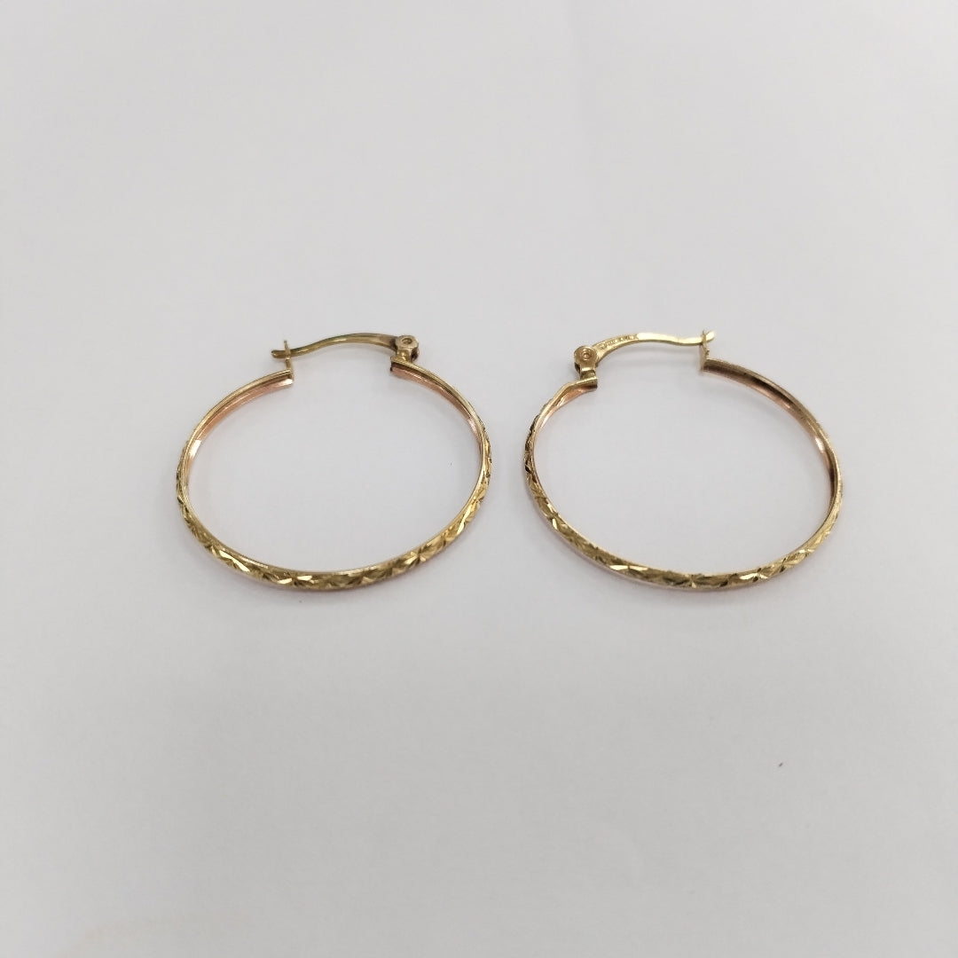 ARRACADAS PAR ORO,ORO COMBINADO 10 K 2,20 GRMS (SEMINUEVO)