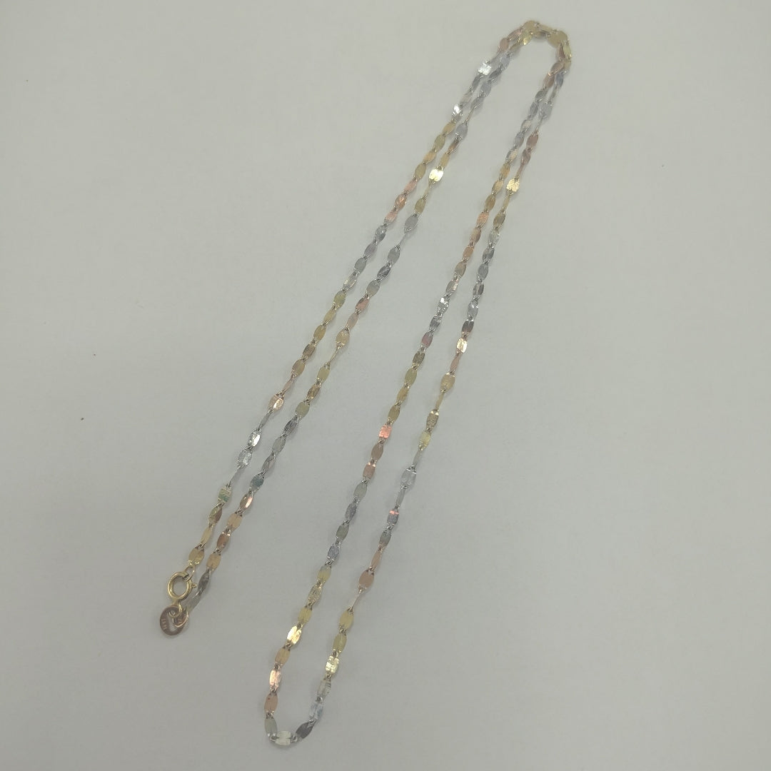 CADENA ORO, ORO COMBINADO 14 K 2.1 GRMS (SEMINUEVO)