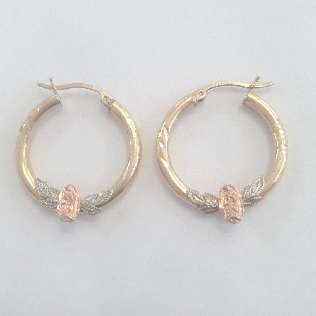 ARRACADAS PAR ORO 14 K 3.4 GRMS (SEMINUEVO)