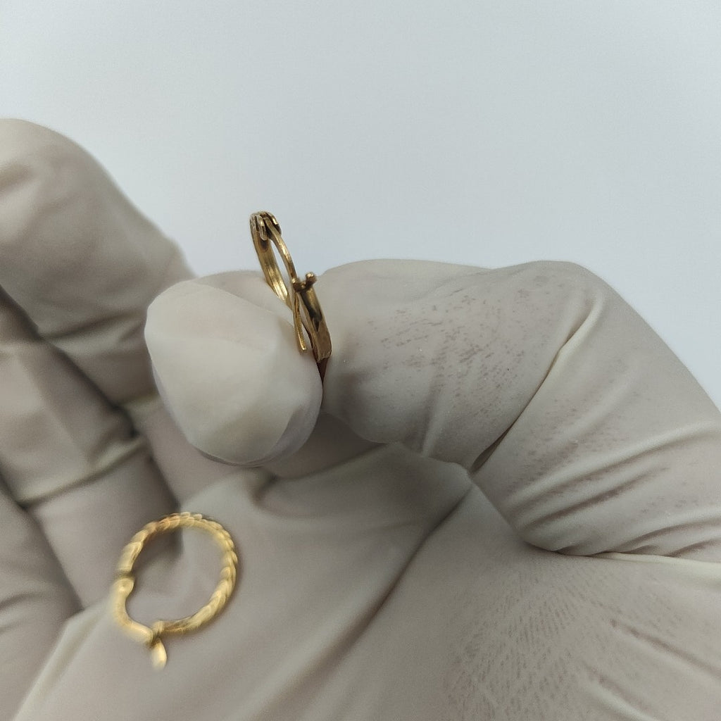 ARRACADAS PAR ORO 14 K 0.8 GRMS (SEMINUEVO)