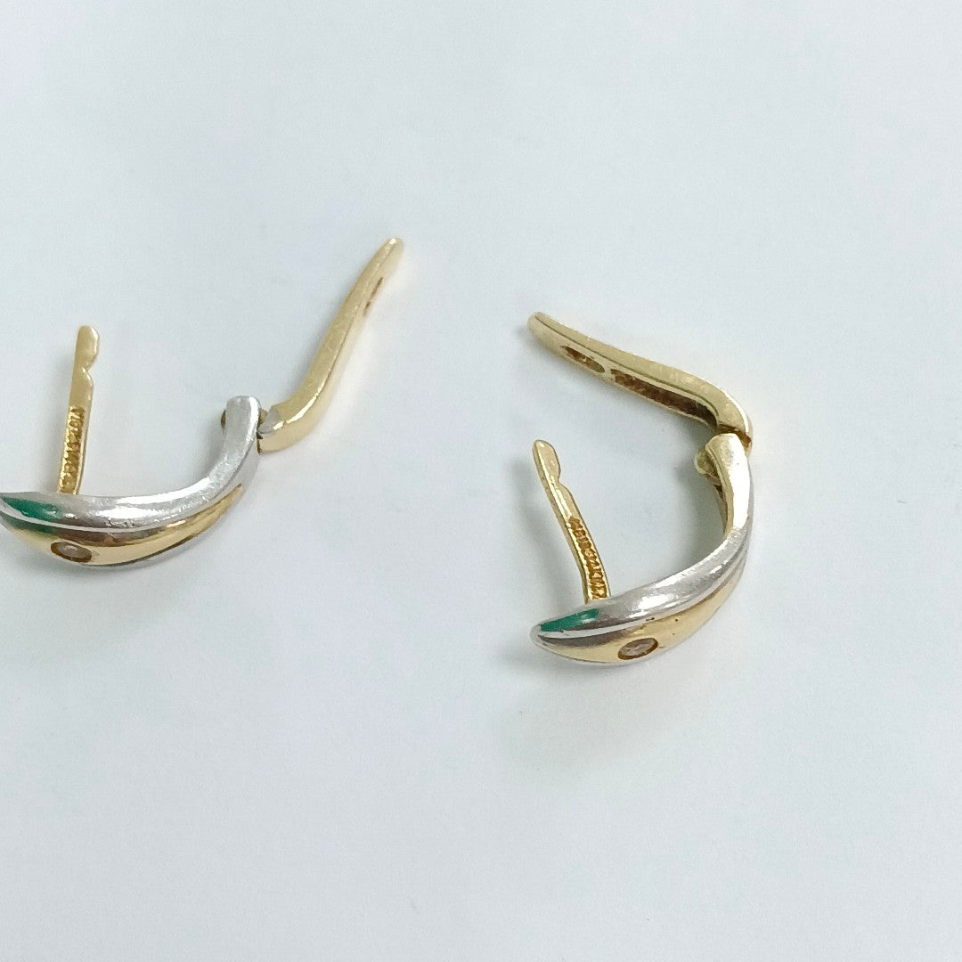 ARRACADAS PAR ORO 14 K 3.1 GRMS (SEMINUEVO)