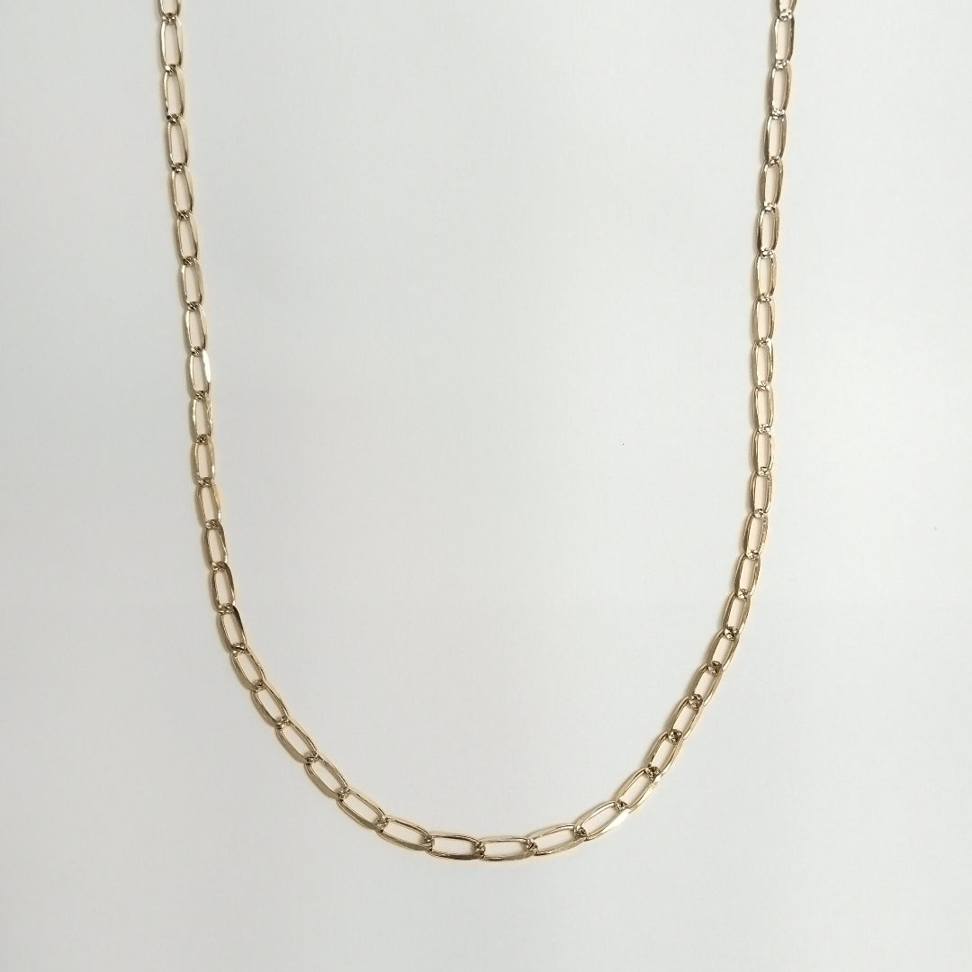 CADENA TEJIDO ESLABONES 11.1G 55 CM 14K (NUEVO)