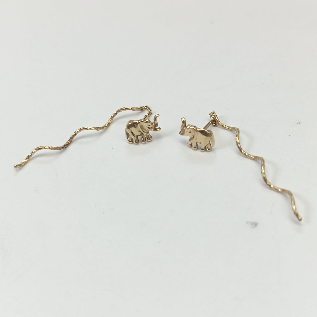 ARETES PAR ORO 14 K 1,50 GRMS (SEMINUEVO)