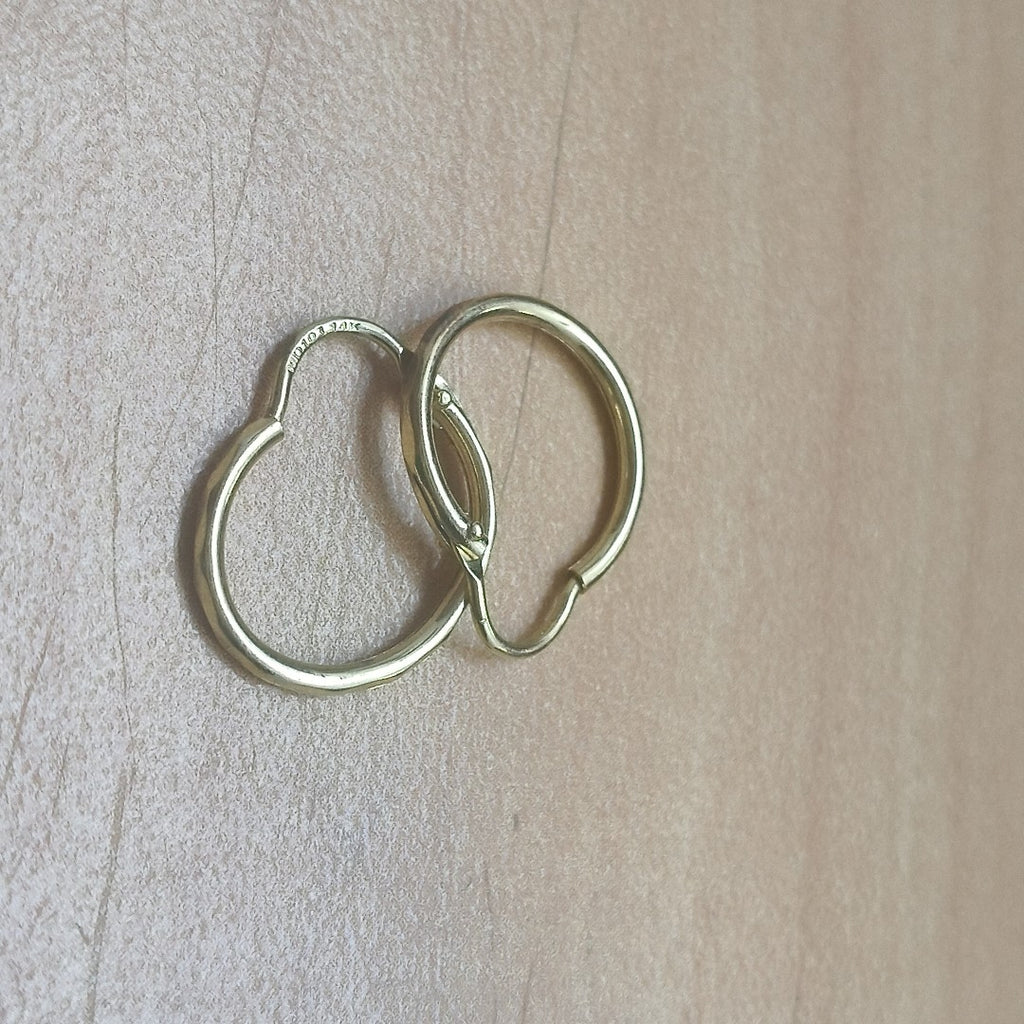 ARRACADAS PAR ORO 14 K 0.8 GRMS (SEMINUEVO)