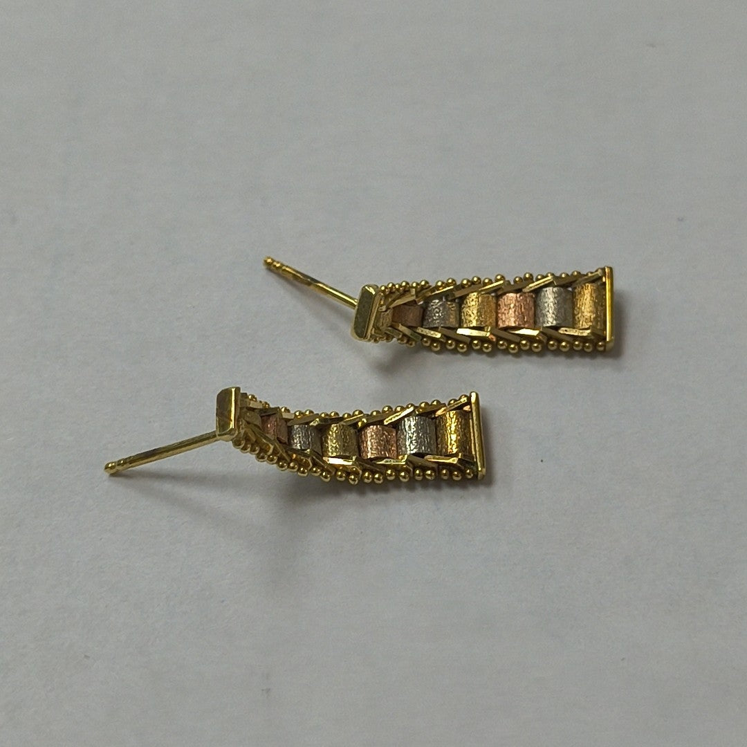 ARETES PAR ORO 14 K 2,50 GRMS (SEMINUEVO)