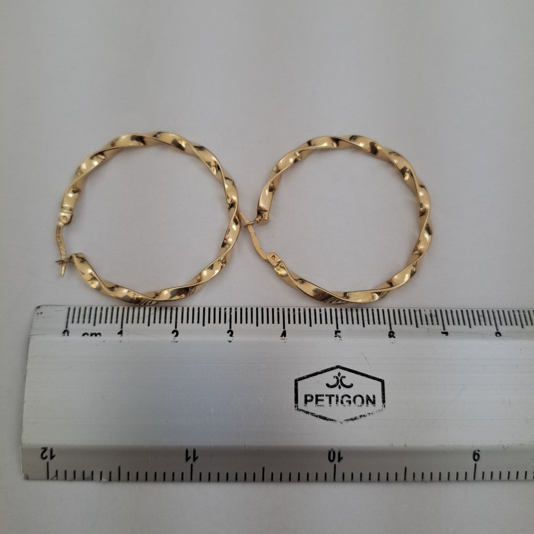 ARRACADAS PAR ORO 14 K 4.4 GRMS (SEMINUEVO)
