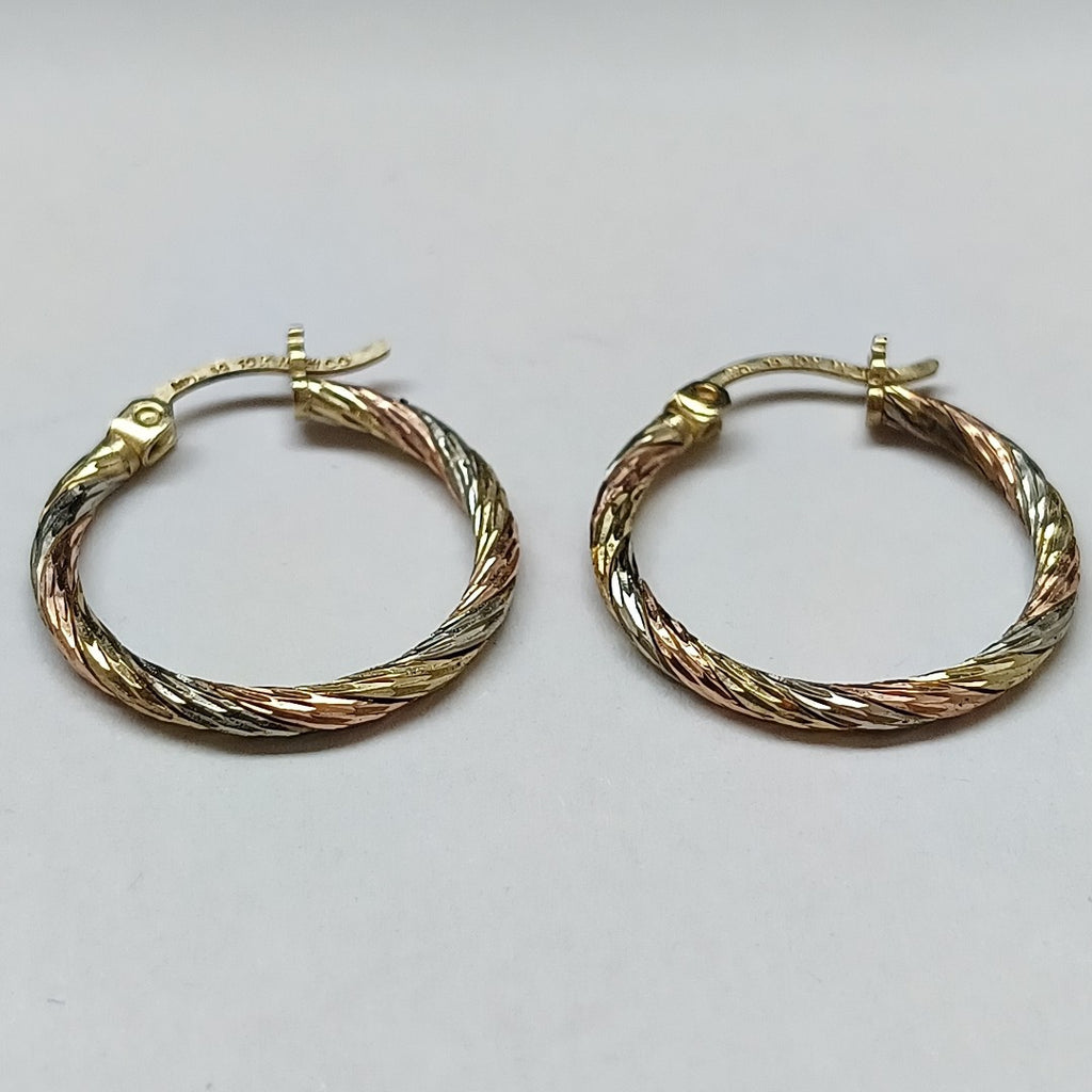 ARRACADAS PAR ORO COMBINADO 10 K 2,60 GRMS (SEMINUEVO)