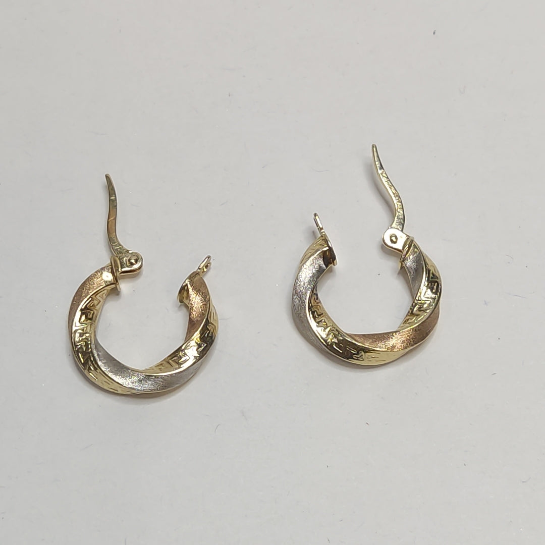 ARRACADAS PAR ORO 14 K 1.7 GRMS (SEMINUEVO)