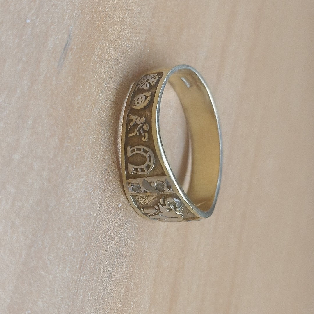 ARGOLLA DE LA SUERTE ORO 14 K 4,50 GRMS (SEMINUEVO)