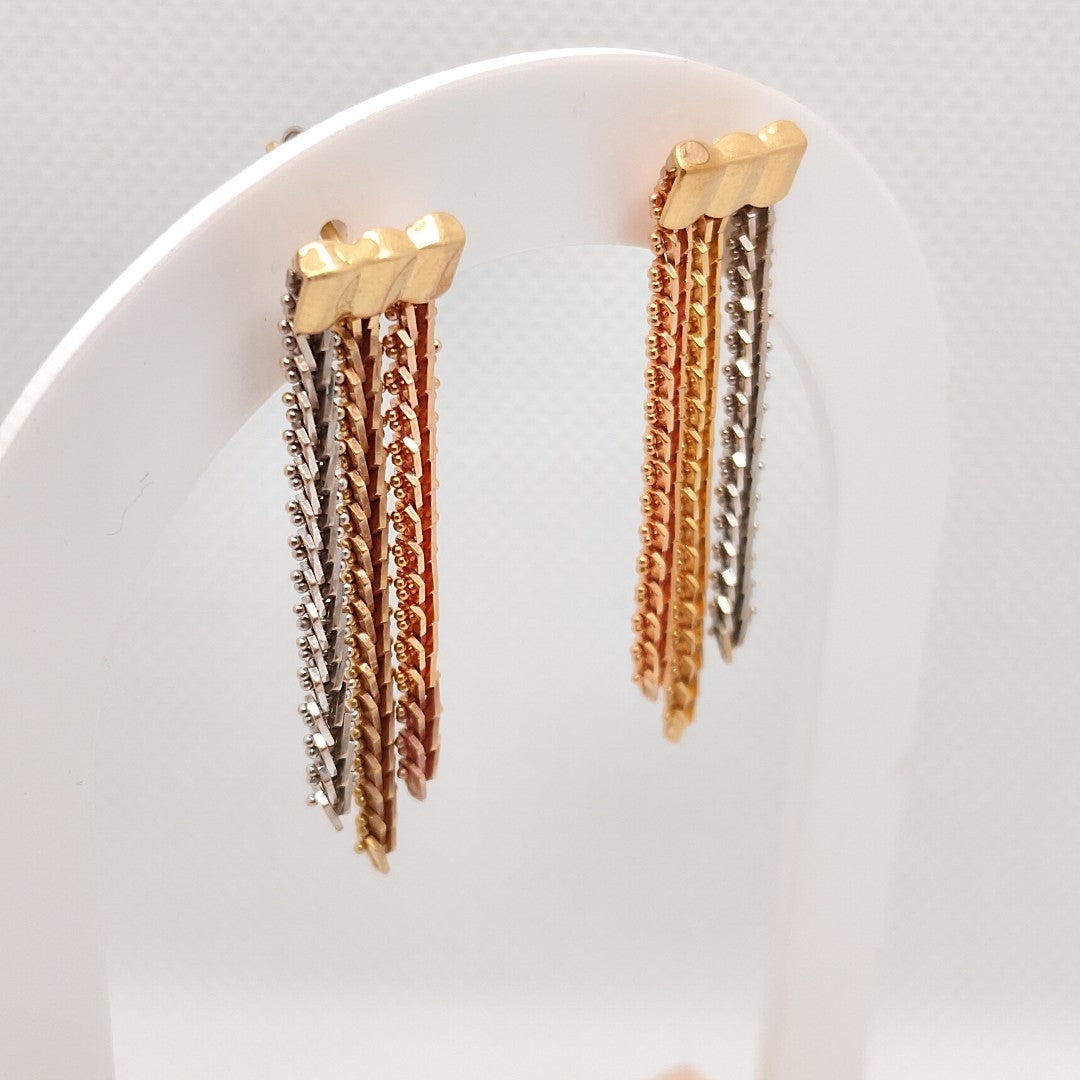 BROQUELES PAR ORO 14 K 4.4 GRMS (SEMINUEVO)