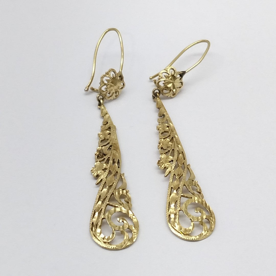 ARETES PAR ORO 14 K 4,80 GRMS (SEMINUEVO)