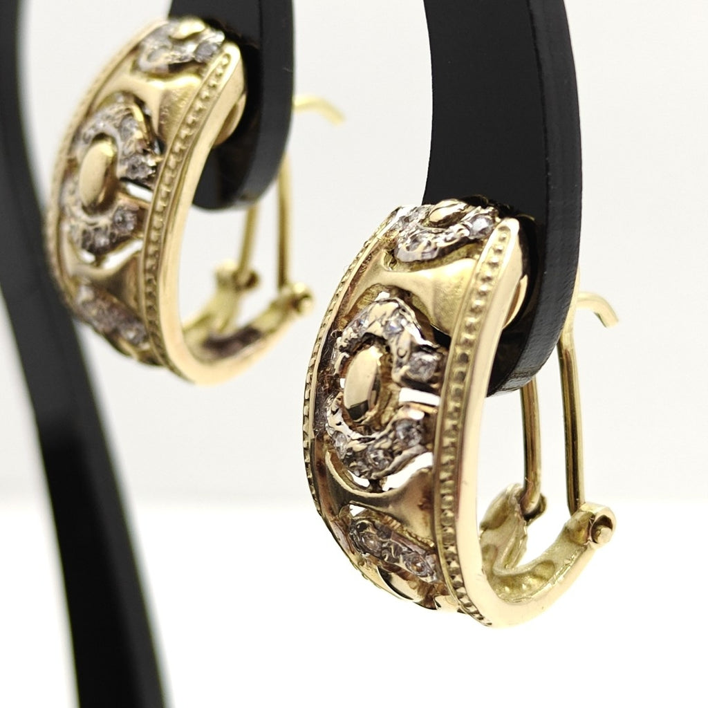 ARETES PAR ORO 14 K 7.4 GRMS (SEMINUEVO)