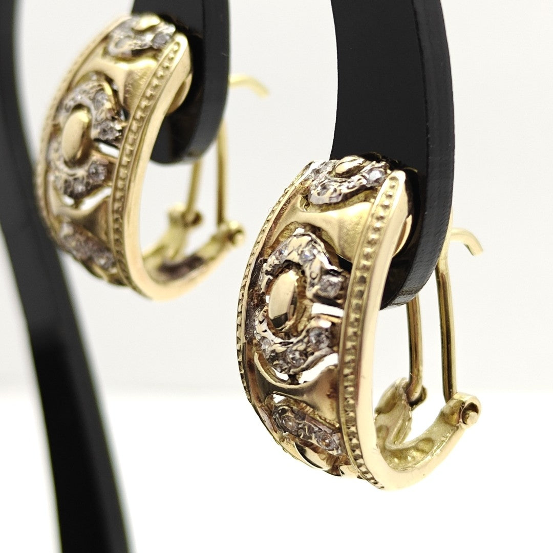 ARETES PAR ORO 14 K 7.4 GRMS (SEMINUEVO)
