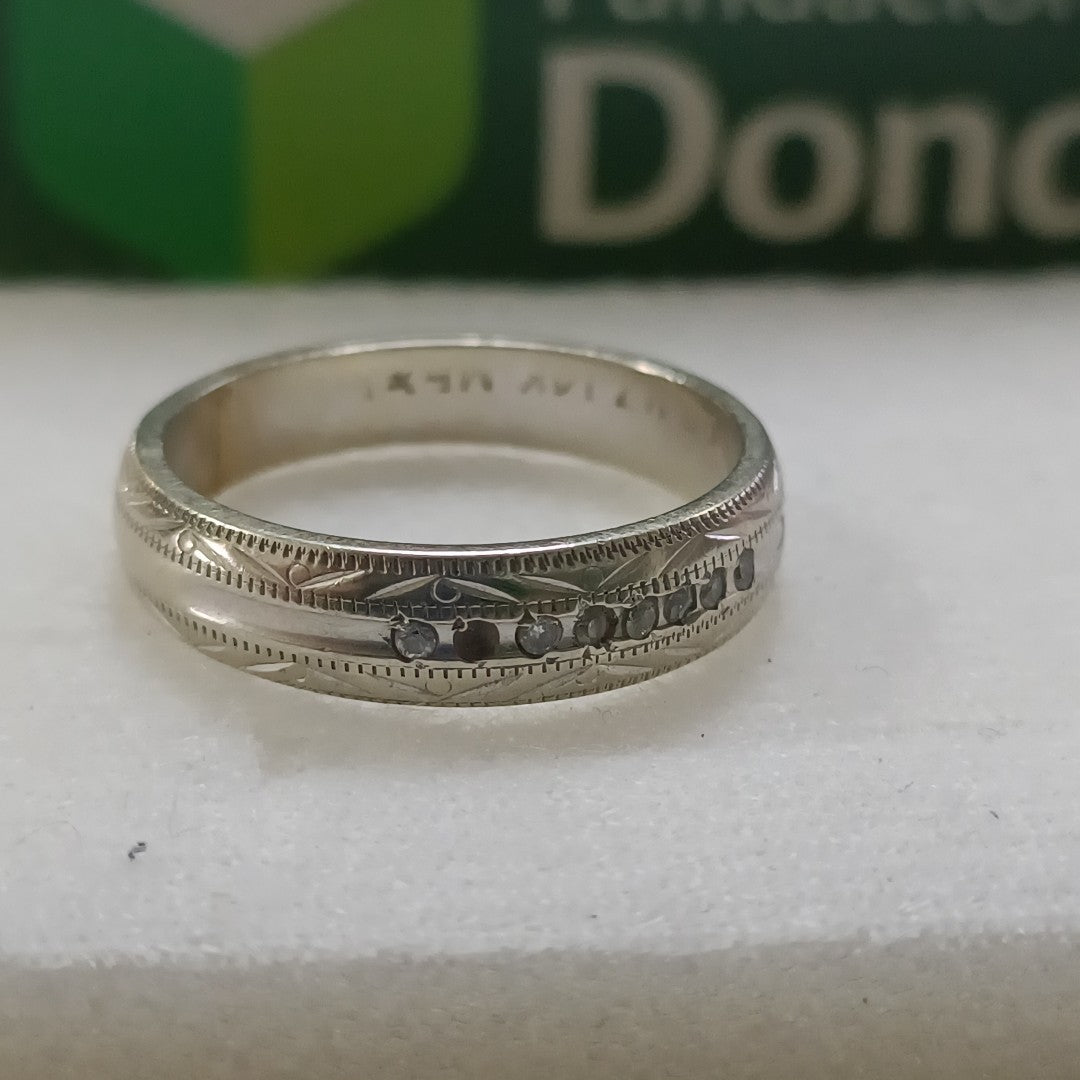 ARGOLLA ORO, ORO BLANCO 14 K 5.5 GRMS (SEMINUEVO)