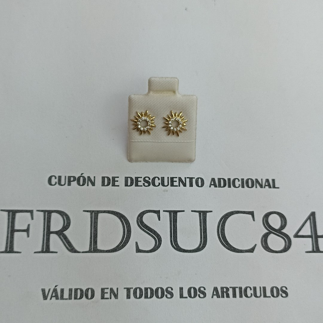 BROQUELES ORO 10K 1.3 (NUEVO)