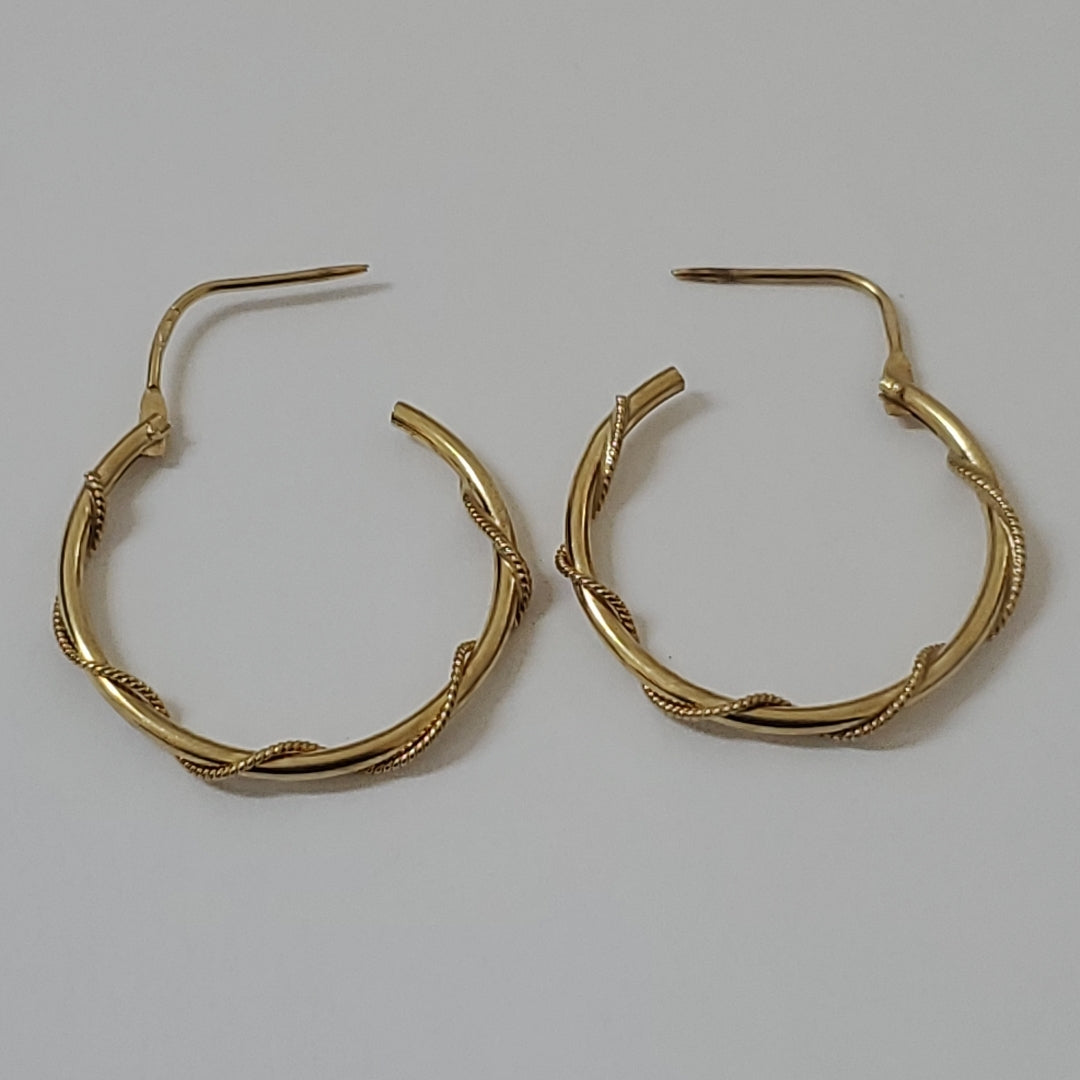 ARRACADAS PAR ORO 14 K 2,70 GRMS (SEMINUEVO)