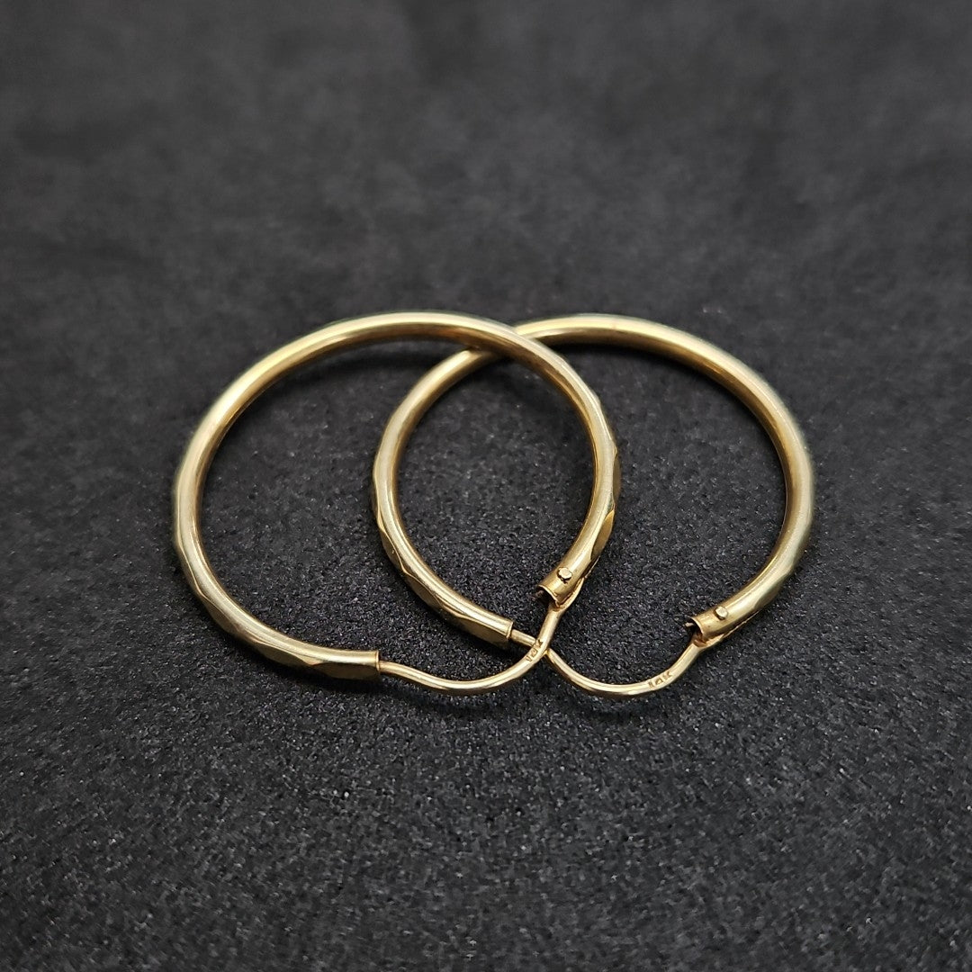ARRACADAS PAR ORO 14 K 1.9 GRMS (SEMINUEVO)