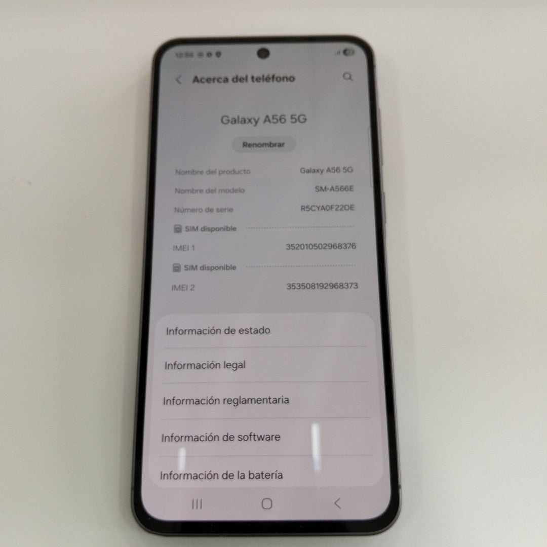 CELULAR SAMSUNG GALAXY A56 SM-A566E (2025) 256 GB 8 GB RAM (SEMINUEVO)