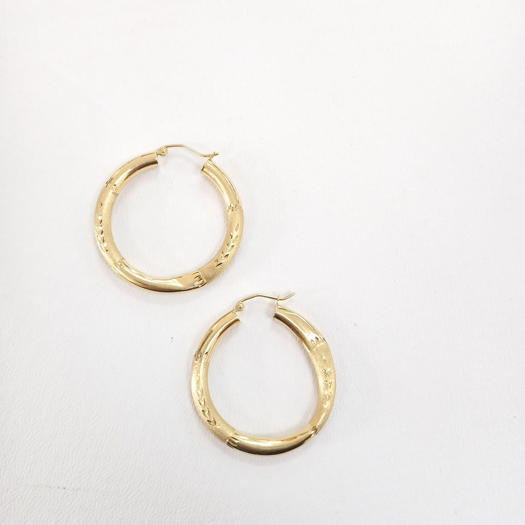 ARRACADAS PAR ORO 14 K 3.5 GRMS (SEMINUEVO)
